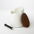thumbnail image 3 of Crema Coffee Products| The Arc Knock Box | White & Walnut | Elegant Design, 3 of 7