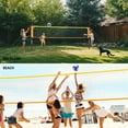 thumbnail image 4 of Crtynell Heavy Duty Volleyball Net Outdoor with Anti-Sag System, Adjustable Aluminum Poles, Professional Volleyball Nets Set for Backyard and Beach, Volleyball and Carrying Bag, 4 of 9
