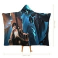thumbnail image 2 of Solo Leveling Wearable Blanket Cloak Arctic Velvet Hooded Blanket Soft Fuzzy Hoodie Blanket Cape for Adults Kids 40"x50", 2 of 8