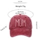thumbnail image 5 of Sombrero de béisbol bordado para mamá, gorra de béisbol para mujer, Día de la madre, sombrero con visera de moda de verano, sombrero para, 5 of 9