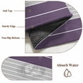 thumbnail image 6 of 6'x9' Area Rugs, Purple Grey Stripe Indoor Outdoor Area Rug for Living Room Bedroom, Modern Art Horizontal Striped Washable Bathroom Rugs Kitchen Floor Carpet Mats Home Decor Aesthetic, 6 of 8