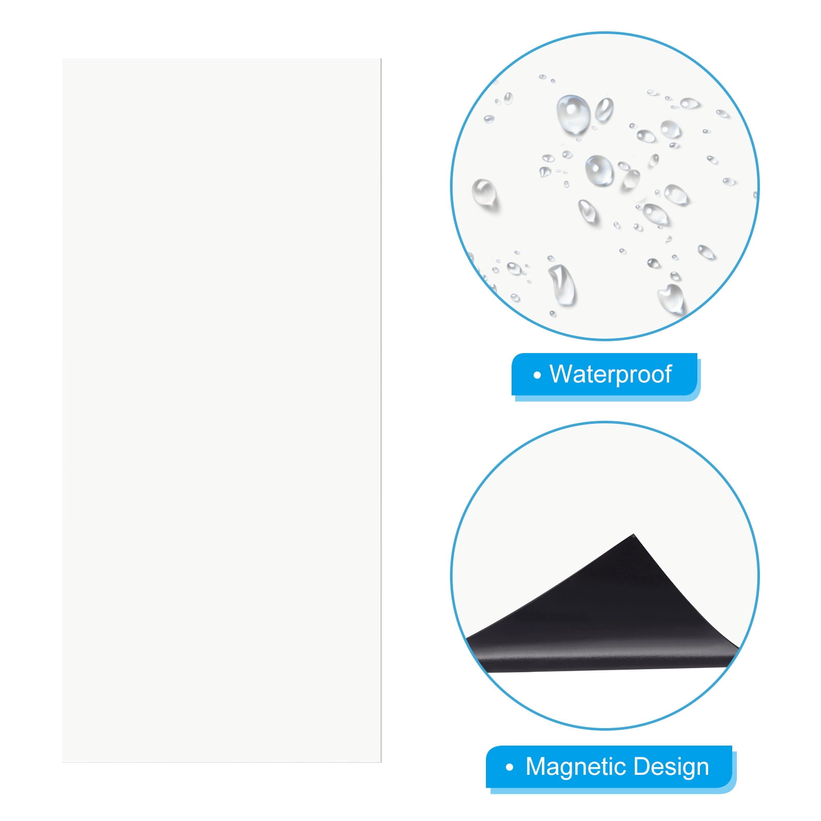 Uxcell 11.8"x5.5" Magnetic Vent Cover Floor Wall Air Registers Cover Vent Blocker for Home RV HVAC White 2 Pcs