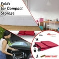 thumbnail image 2 of dbest products Bigger Smart Cart Collapsible Rolling Utility Dolly Basket, Red, 2 of 6