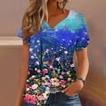 thumbnail image 5 of Women Casual Tops Cotton Womens T Shirts Loose Fit Women's Summer Tops, Tees & Blouses, 5 of 6