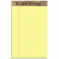 thumbnail image 5 of TOPS 74840 50 Sheet Second Nature 5 in. x 8 in. Narrow Rule Recycled Ruled Pads - Canary (1 Dozen), 5 of 9