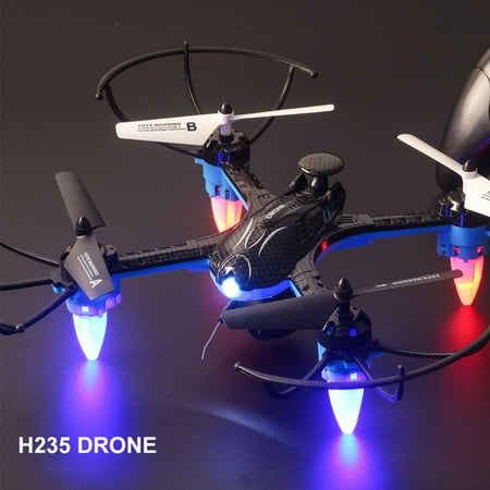 4 Channel RC Drone Mini Headless Mode Helicopter 2.4G 6-Axis Real-time Transmission Gyro Helicopter Color:Black grid