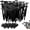200pcs, variant on Nylon Universal Cable Tie Buckle, Heavy Duty Zip Ties (with Pin & Button), UV Resistant Black Zipties for Car Daily Repair, Applicable Toengine Lower Guard Plates, Fender Linings