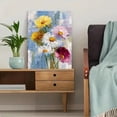 thumbnail image 5 of Daisy Flower Canvas Print, for Living Room, Bedroom, Office, Entryway, Modern/Minimalist/Bohemian Decor, 5 of 8