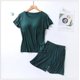 thumbnail image 3 of Conjunto de dos piezas de Pijama de verano para mujer, pijamas para dormir, novedad de verano, pijamas de Modal para mujer con copas de talla grande, trajes para el hogar de M-3XL, 3 of 5