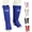 Blue, variant on MRX BOXING & FITNESS Muay Thai Shin Guards Kick Boxing Leg & Foot Protector Pad MMA Shin Guard Extra Padding for Men or Women (White, L/XL)