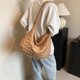 thumbnail image 5 of Bolso bandolera para mujer Bolso de hombro acolchado informal Bolso de compras (Caqui), 5 of 8