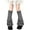 Gray, variant on Women's Leg Warmers Fashion Knit Warmers Long Socks Cute Y2K Kawaii Japanese Gothic Lolita Harajuku Accessories (White)