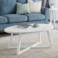 thumbnail image 3 of Roundhill Furniture Modern Harmony 3-Piece Wood Oval Coffee Table Set, 3 of 16