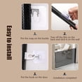 thumbnail image 4 of Retractable Stair Gate, Indoor Pet Stair Barrier, No Drilling Safety Gate, Barriere De Securite Bebe, for Stairway Hallway Patio Porch Yard Balcony Deck Bathroom Garage, 4 of 7