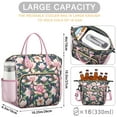 thumbnail image 5 of Romantic Rose and Peony Pattern Lunch Tote - Large Insulated & Leakproof Bag, 5 of 6