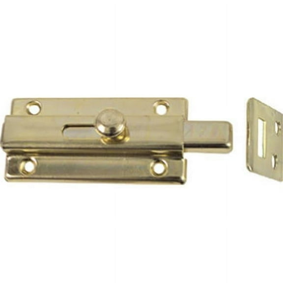 N152-850 3 in. Brass Slide Bolt