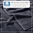 thumbnail image 3 of Great Bay Home Quick Dry Loop Textured 6-Pack Hand Towel Set, 26" x 16", Stone Blue, 3 of 6