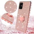 thumbnail image 3 of Compatible for Samsung Galaxy A71 Case, SOGA Glitter Diamond Rhinestone TPU Phone Cover with Ring Stand and Lanyard Girls Women Cover (Rose Gold), 3 of 5