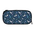 thumbnail image 3 of Vsdgher Space Dinosaur Print Large Capacity Pencil Case Pouch with Zipper, Portable Aesthetic Big Capacity Pencil Cases Pen Office Travel Stationery Bag, 3 of 8