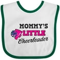 thumbnail image 3 of Inktastic Mommy's Little Cheerleader with Megaphone and Pom Poms Girls Baby Bib, 3 of 4