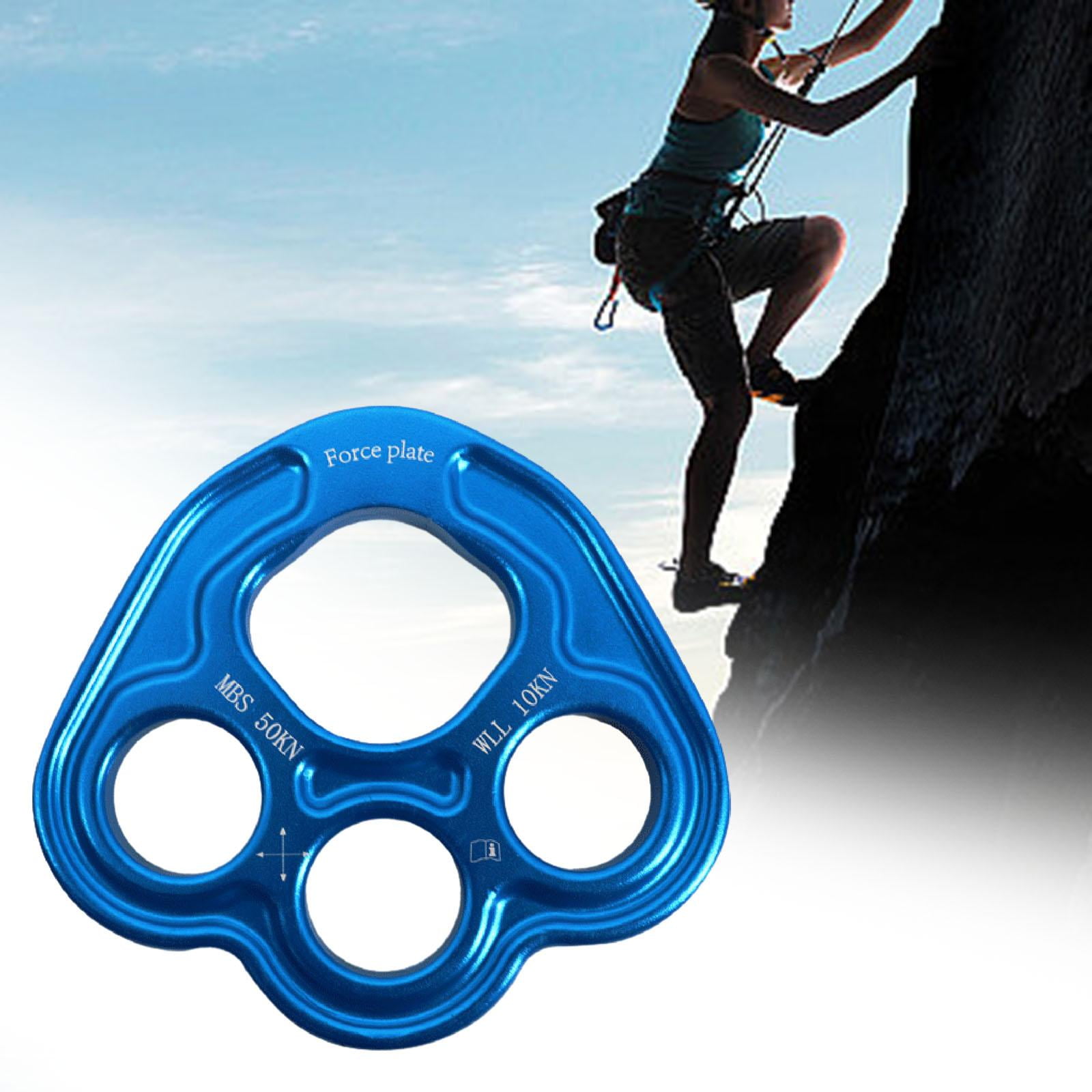 Outdoor 4 Holes Paw Rigging Plate Rope Access Climbing Anchor Durable Sturdy Rigging System Multipurpose Climbing