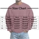 thumbnail image 2 of Ceisia Mens Long Sleeve Pullover Loose Sweater Waffle Knit Round Neck Lounge Loose Type Light Blue L Gift, 2 of 6