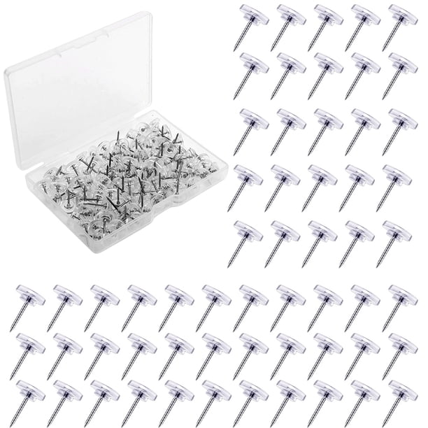 Pins Dibujo Empuje Cabeza Plana 100/120/150pcs Plástico Con Caja Almacenamiento