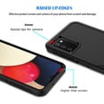 thumbnail image 2 of Taxfox Shockproof Dual Layer Rubber Drop Protection Cell Phone Case for Samsung Galaxy A03S, Black, 2 of 7