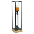 thumbnail image 3 of Alpine Corporation Metal and Glass Decorative Lantern with LED Candle- Large, 3 of 5