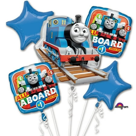 - Thomas & Friends All Aboard Character Authentic Licensed Theme Foil Balloon Bouquet