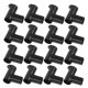 thumbnail image 5 of OHOIOLLA 20Ud Accesorios Negros Para Estantes De Ropa Montaje Y Capacidad Reforzada, 5 of 8
