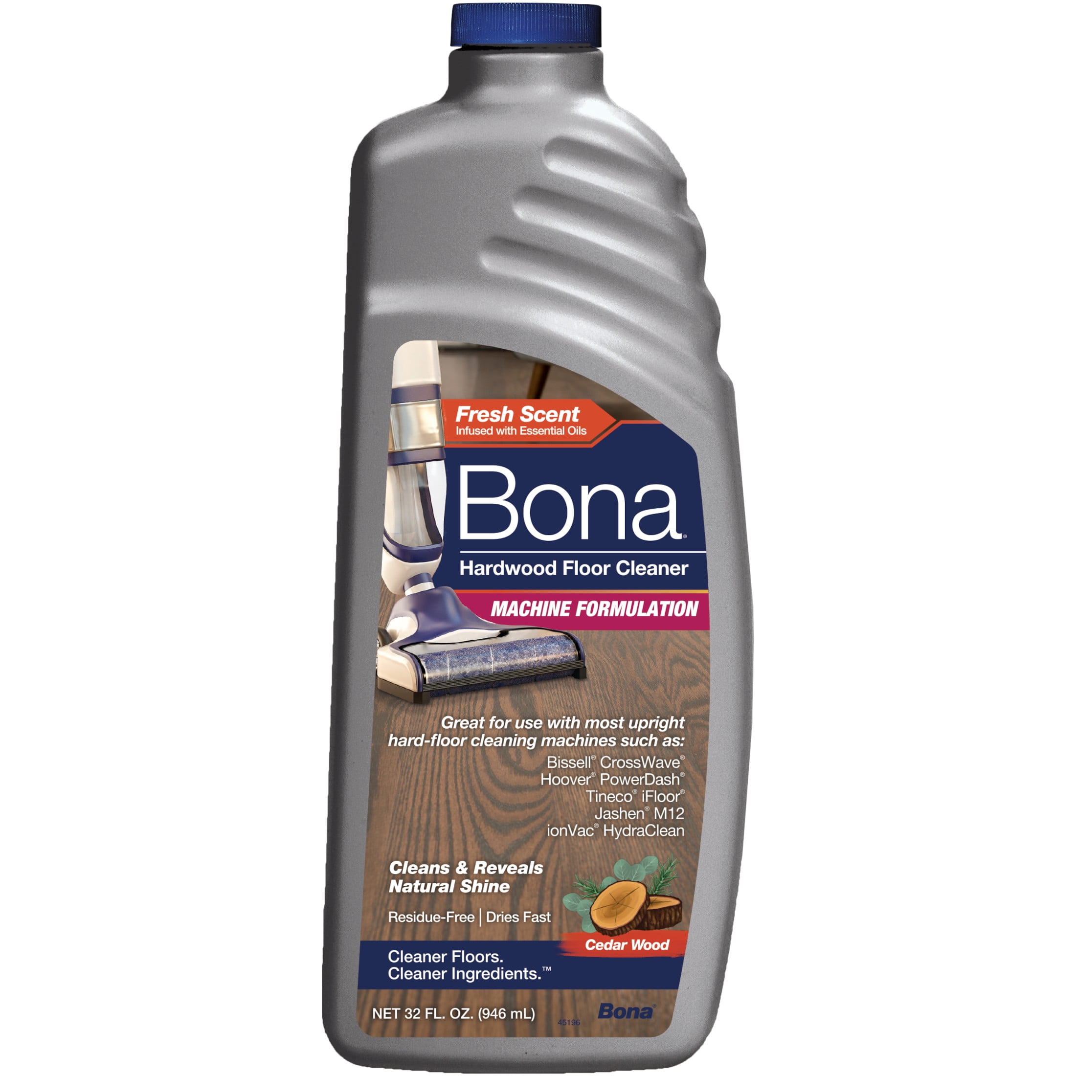 Bona Machine Concentrate Refill for Hardwood Flooring, Cedar Wood Scent, 32 Fluid Ounces
