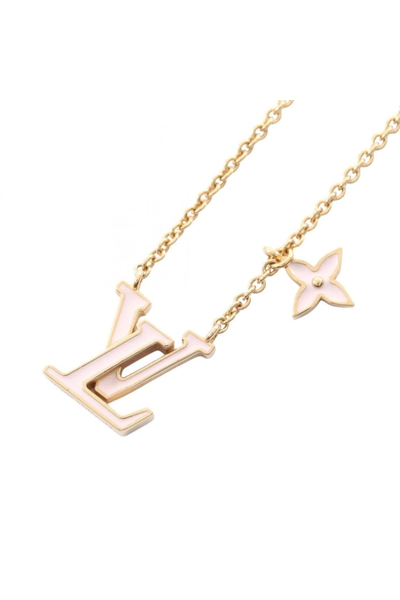 Pre-Owned Louis Vuitton LV Iconic Necklace Jewelry GP (Gold Plated) Enamel Women's Gold Tone...