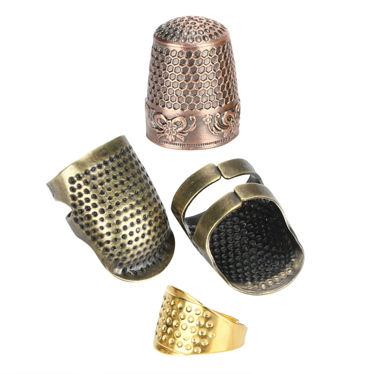 Retro Sewing Thimble Finger Protector Ring Sewing Knitting Accessories  Tools