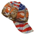 thumbnail image 4 of Lion and Lamb ChriStan Cross American flag baseball cap hat, 4 of 4