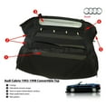 thumbnail image 6 of Sierra Auto Tops Convertible Top Replacement for Audi Cabrio 1992-1998, Twill Grain Vinyl, Blue, 6 of 7