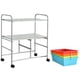 thumbnail image 3 of Costway Carrito Auxiliar con 4 Cajones Apilables y 2 Estantes 4 Ruedas Organizador para Cocina Baño Oficina 58,5 x 37 x 75 cm, 3 of 4