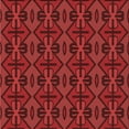 thumbnail image 1 of Ahgly Company Machine Washable Indoor Square Transitional Saffron Red Area Rugs, 8' Square, 1 of 7