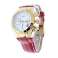 thumbnail image 2 of TM-117003 Women's Red Valentine Watch 14K Gold-Tone PVD Coated Japan Chronograph Heart-Shaped Date Window, 2 of 6