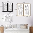 thumbnail image 4 of Designart "Minimalist Drawing Wildflowers on White IV" Wildflowers Framed Wall Art Set Of 2 - Traditional White Framed Canvas Set For Living Room Decor, 4 of 6