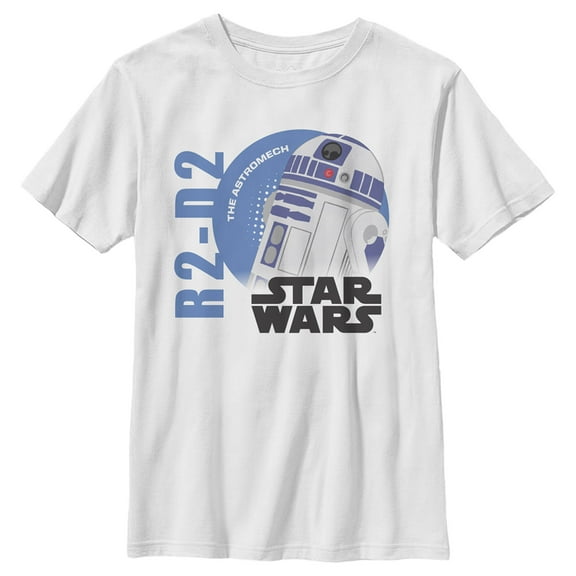 Boy's Star Wars: A New Hope Galaxy of Adventures R2-D2 Astromech Graphic Tee White X Small