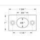 thumbnail image 2 of Placa De Cierre Deltana Sp6Fbu10B Para Perno Al Ras De 6"; Acabado En Bronce Aceitado., 2 of 2
