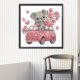 thumbnail image 4 of 2PCS 5D DIY parcial especial en forma de taladro diamante pintura rosa coche animales kit JShteea El nuevo, 4 of 9
