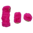 thumbnail image 2 of 3Pcs/set Fluffy Thick Auto Car Steering Wheel Plush Cover Soft Wool Winter, 2 of 9