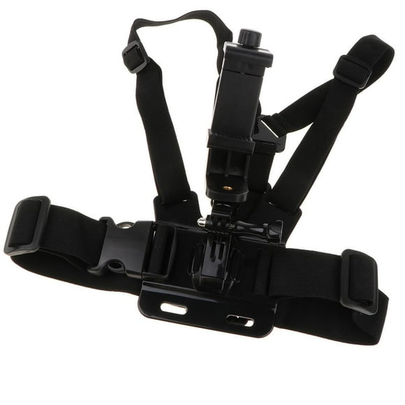 Soporte Para Correa de Arnés Montaje En Pecho con Clip Para Teléfono Horizontal