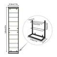 thumbnail image 5 of 47'' 10-Tier Wine Rack  Wall Mounted Wine Storage Shelf Iron Wine Bottle Holders, 5 of 15