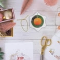 thumbnail image 6 of 3drose, Photo of an Orange Tangerine or Mandarin Fruit on a Tree, 3 inch Snowflake Porcelain Ornament, 6 of 7