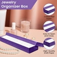 thumbnail image 6 of Novel Box 12 Pack Purple Cardboard Cotton Filled Jewelry Gift Boxes 8x2x0.87 Inches with Lids, 6 of 7