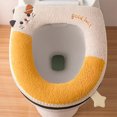 thumbnail image 4 of Clearance! Tunhigl Zipper Model Toilet Seat Household Embroidery Sitting Washer Toilet Seat Cover Cute Washer Universal Toilet Seat, 4 of 6