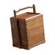 thumbnail image 1 of Caja de almacenamiento de alimentos con asa, cesta de Picnic práctica multifuncional, cesta de almacenamiento de alimentos de bambú para aperitivos, 135 cm x 115 cm x 20 cm, 1 of 8